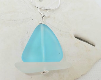 Enamel Necklace Boat In The Sea Ocean Jewelry Sailing Ocean Necklace Nautical Marine Jewelry Statement Necklace Sea Necklace