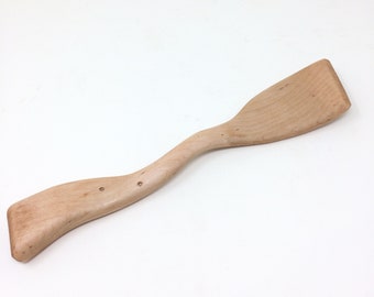 Left Handed Wood Spoon, Maple Gravy-Making Left Handed Spoon, Lefty Wood Spoon, Leftie Wood Spoon, Left-Handed Spatula - Free Shipping