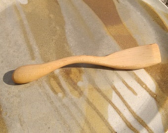 Left Handed Wood Spoon, Maple Gravy-Making Left Handed Spoon, Small Lefty Wood Spoon, Leftie Wood Spoon - Free Shipping