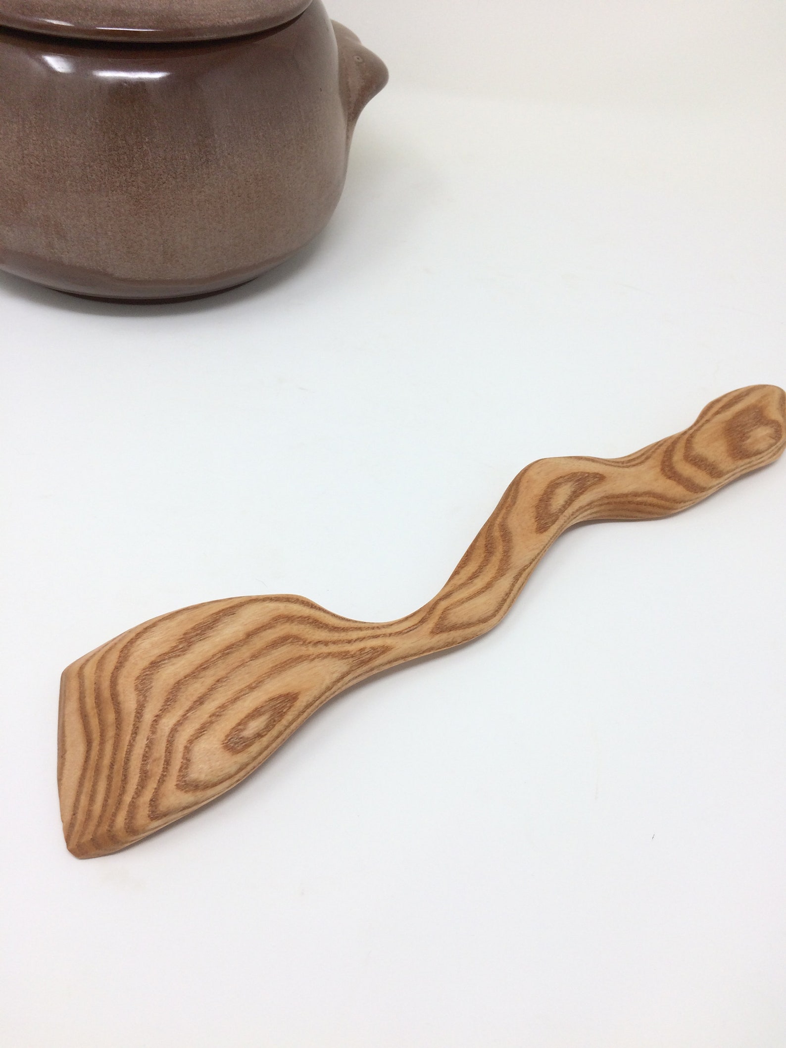Gravy Making Spatula Wood Spatula Coffee Bean Wood Spatula Etsy