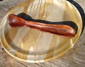 Wood Spoon, Hand-Carved Cocobolo Spoon,  Wood Art Spoon, Hefty Spoon, Stout Wood Spoon, Carved Dark Wood Spoon - free shipping
