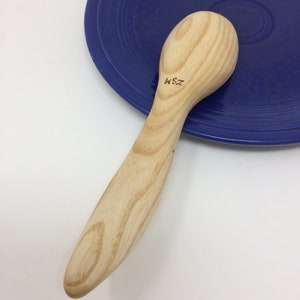 Hostess Gift Wood Spoon, Wooden Spoon, Oak Spoon, Short Wood Spoon, Stout Wood Spoon, Handmade Wood Spoon, Small Oak Spoon shipping included image 8