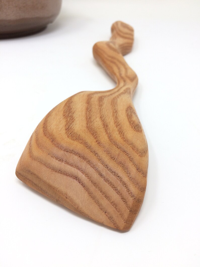 Gravy Making Spatula Wood Spatula Coffee Bean Wood Spatula Etsy