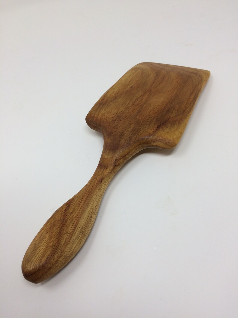 Wood Spatula, Square Wood Spatula, OOAK Hand-Carved Canary Wood Stout Spatula by Zen Spoonmaster of Hungry Holler shipping included image 10