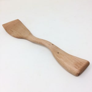 Left Handed Wood Spoon, Maple Gravy-Making Left Handed Spoon, Lefty Wood Spoon, Leftie Wood Spoon, Left-Handed Spatula Free Shipping image 5