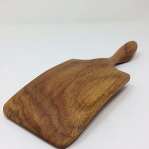 Wood Spatula, Square Wood Spatula, OOAK Hand-Carved Canary Wood Stout Spatula by Zen Spoonmaster of Hungry Holler shipping included image 7