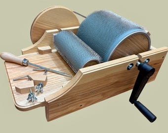STANDARD Classic LONG Pin Drum Carder - Solid Ash Wood - Customizable