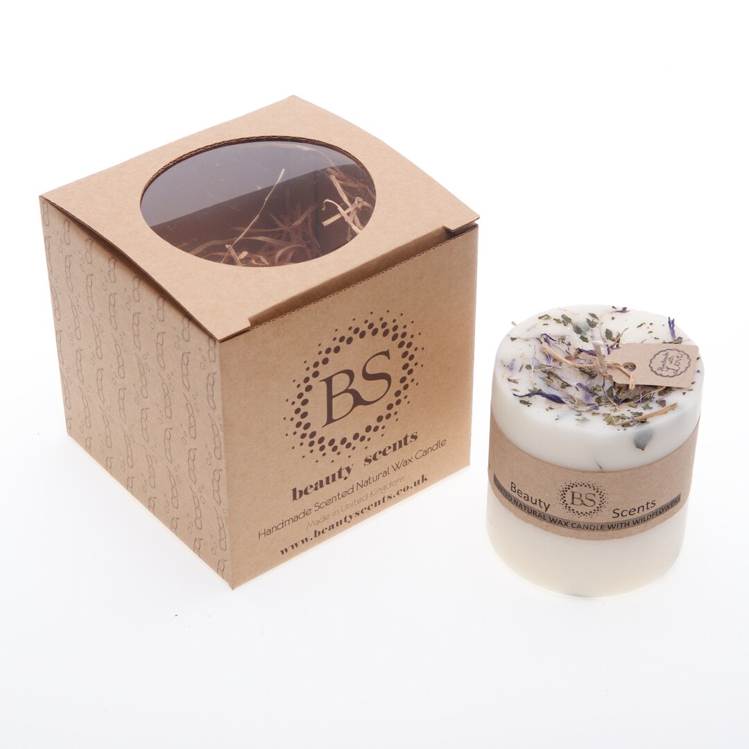 Beauty Scents Medium Scented Soy Wax Candle With Wild Flowers