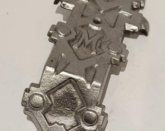 1880's Martin Maier Antique Trunk Cast Iron Top Front and Rear Slat Clamp