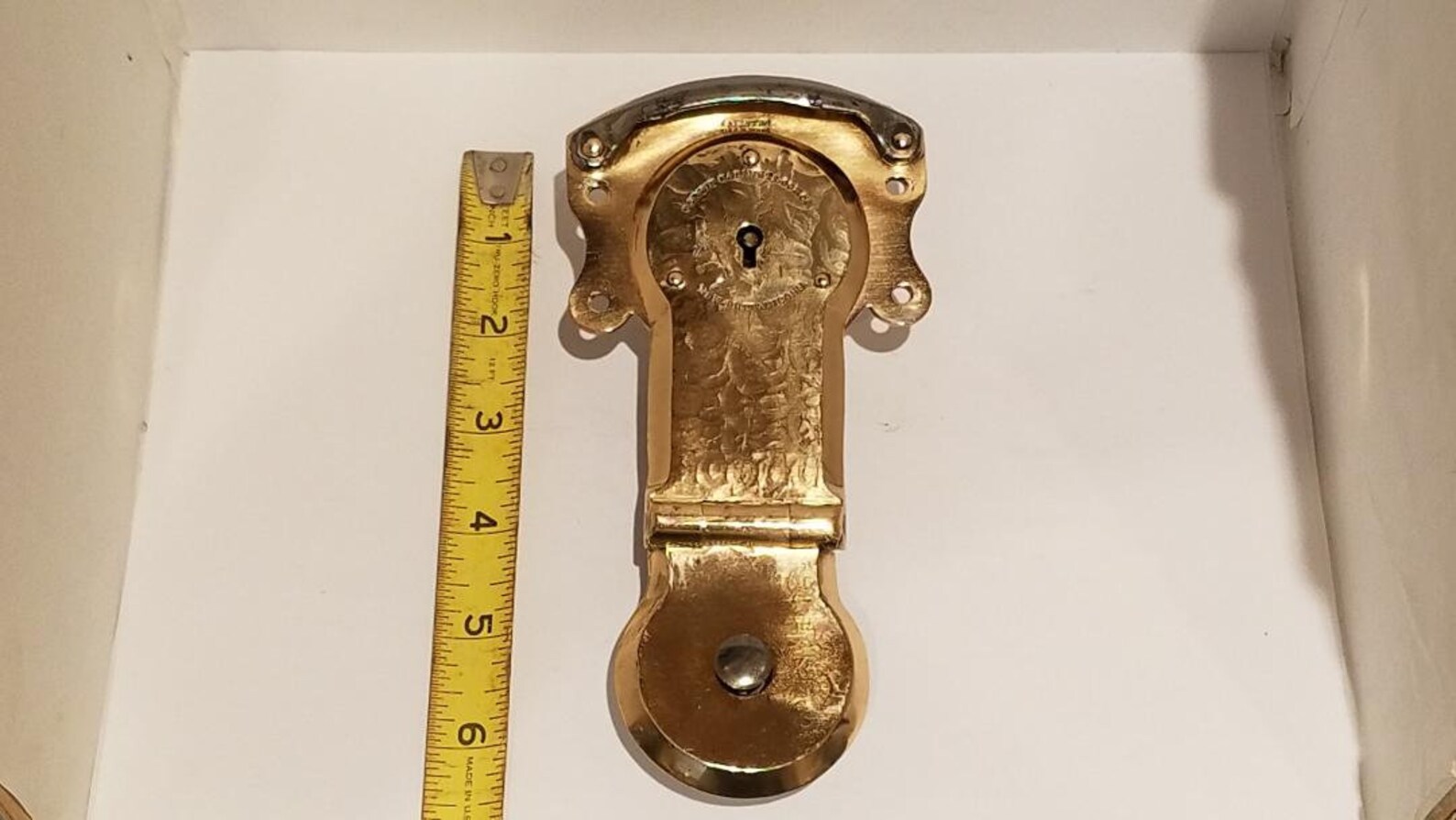 1890's Corbin Solid Brass Antique Trunk Lock with Receiver Etsy