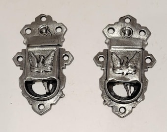 1875 Patent Cast Iron Set Antique Trunk Latch