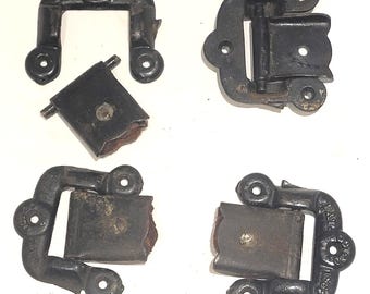 Antique Trunk Cast Iron Handle Holders 1868 Patent