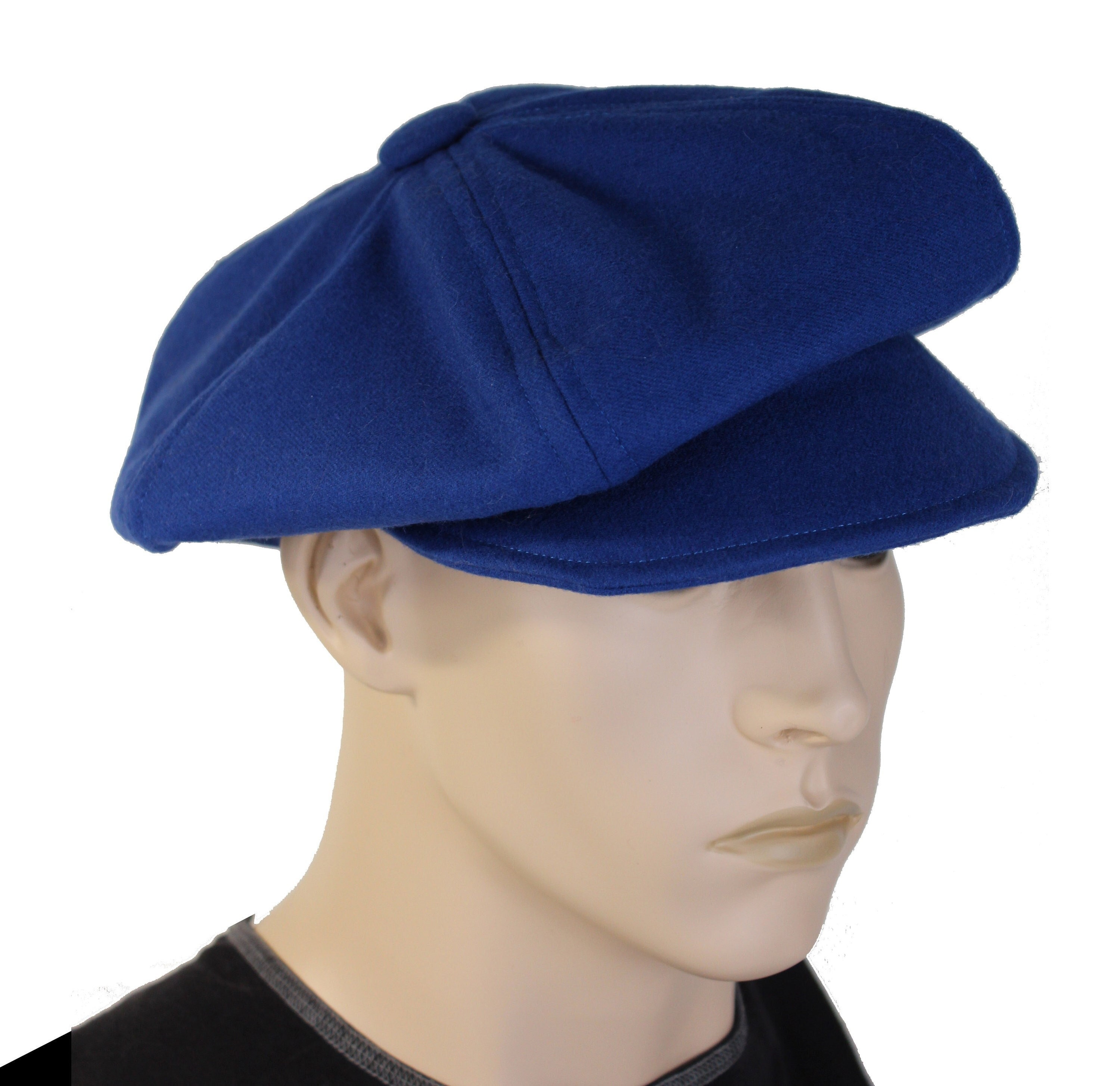 Wool Hat L Royal Blue Styled for Men or Women. Newsboy Cap Baker Boy Cap Beret Hat Irish Style Wool Cap. Etsy