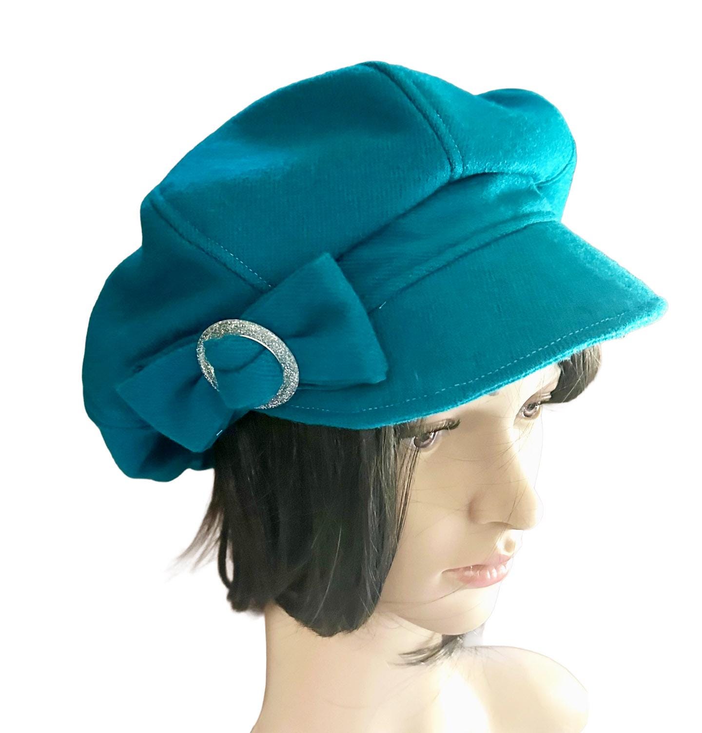 Teal Newsboy Cap - Etsy display picture 1