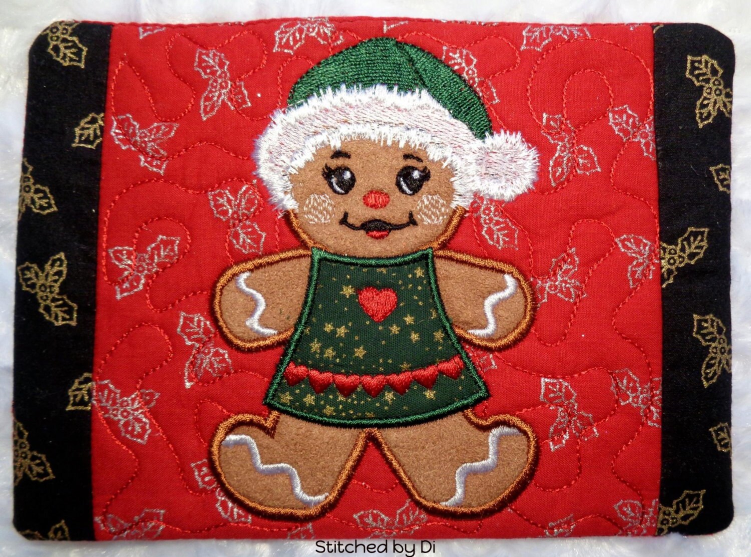 NNC ITH Gingerbread Girl Mug Rug for the 5x7 Hoop in All - Etsy NNC ITH Gingerbread Girl Mug Rug for the 5x7 Hoop in All - Etsy