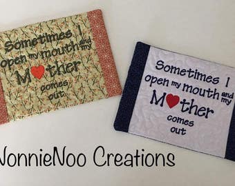 NNC ITH Mother Mug Rug for the 5x7 hoop in all popular formats