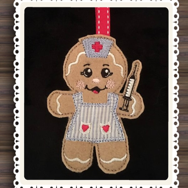 NNC ITH Ginger Nurse for the 4x4 hoop in all popular formats