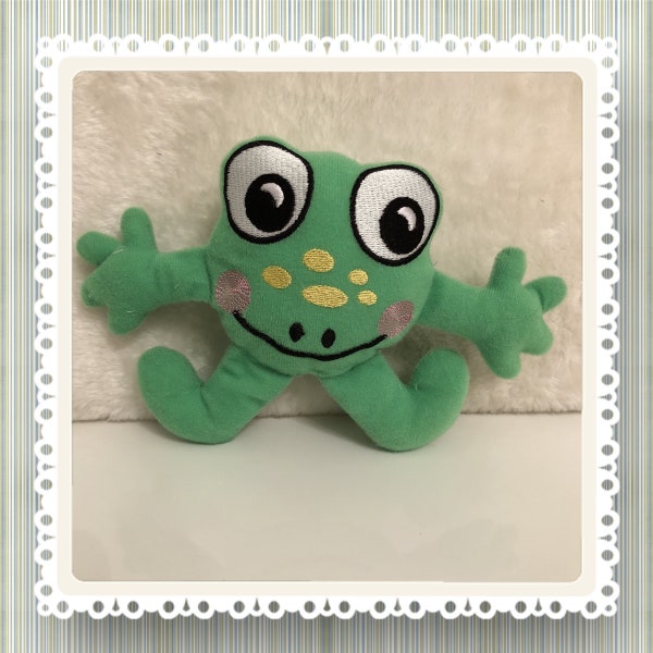 NNC ITH Frog Softie for the 4x4 and 5x7 hoop in all popular formats