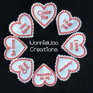 ITH Valentine Pencil Toppers for the 4x4 and 5x7 hoops dst, exp, xxx, jef, hus, pes, vip, vp3 image 1