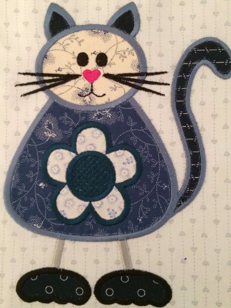 NNC 12 Cat Applique Quilt Blocks for the 150x150 6x6 Hoop Etsy UK