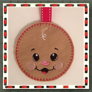 NNC ITH Ginger Boy Face Hanger for the 4x4 hoop in all popular formats