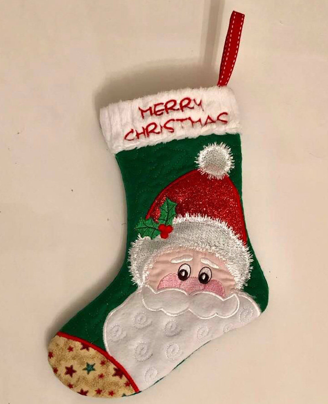 NNC ITH Santa Stocking for the 5x7 6x10 7x12 and 9x12 Hoop - Etsy