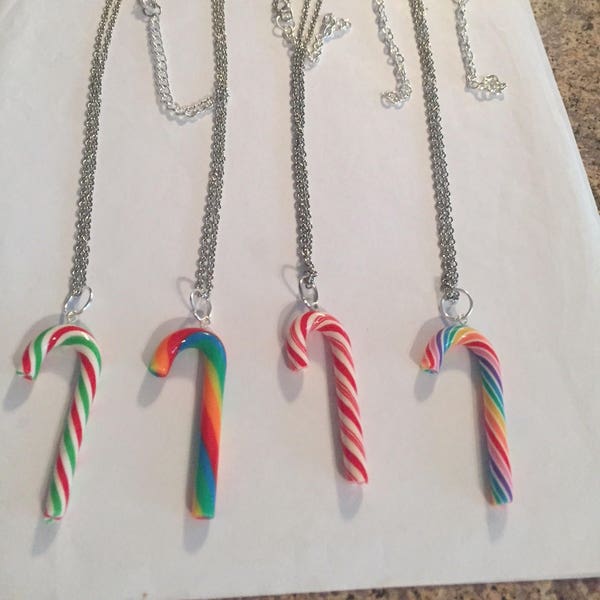 Cute Candy Cane Necklaces!