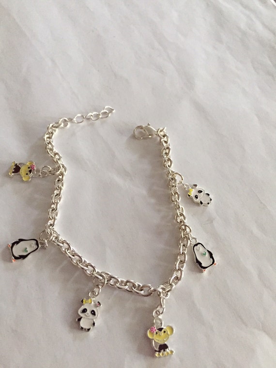 Personalised Cute Pearl Beaded Stretch Name Bracelet with Bunny Charm  Easter Gift for Kids - CALLIE