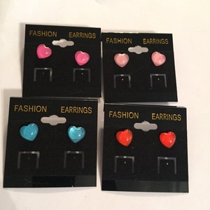 ¡Pendientes de corazón de caramelo pequeña!