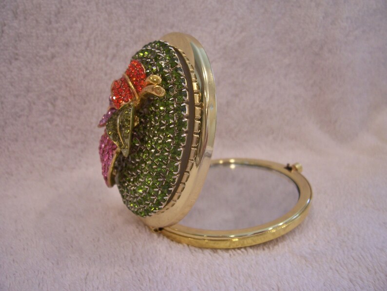 Rhinestone Compact Mirror Jeweled Compact Mirror. Bridesmaid Etsy