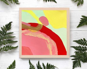 Square print, abstract print, wall art, poster print, colourful art, art gift, bedroom art, unique gifts for her, home decor, modern art