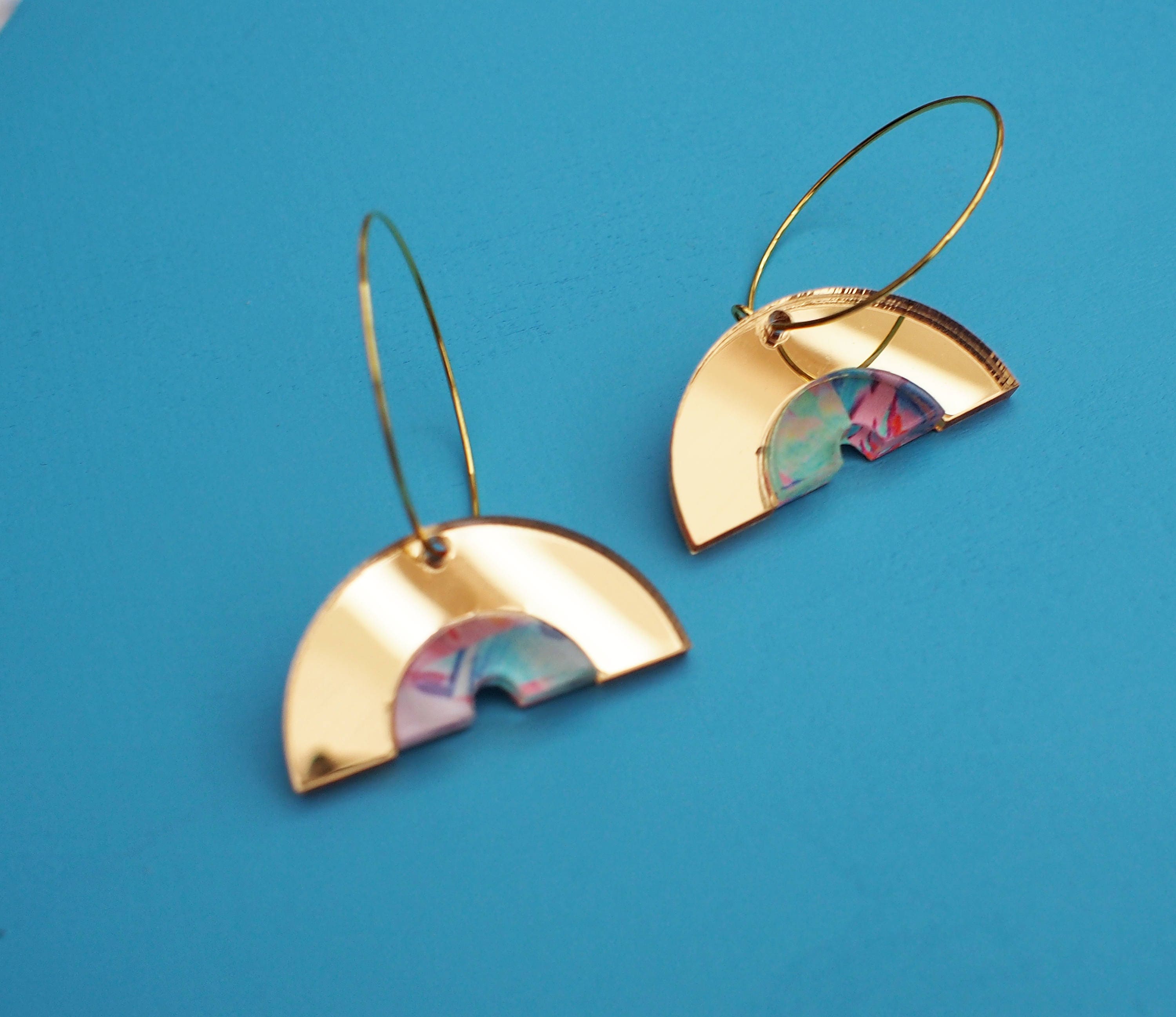 Gold Hoop Earrings Unique Gifts Thin Gold Hoops Thin Hoops Etsy UK