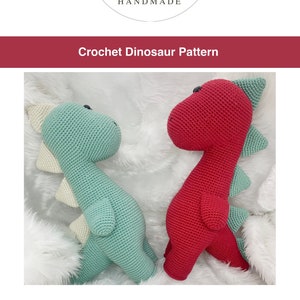 Crochet Pattern Amigurumi Dinosaur Pdf File | Crochet Dinosaur Plush | Cuddle Crochet Dinosaur | Dinosaur Stuffed Animal | English