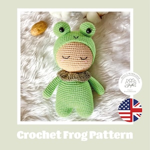 Cute Frog Crochet Pattern, Amigurumi Frog Pattern, Crochet Frog Pattern, Crochet Frog Doll Pattern