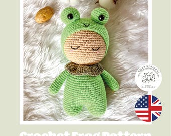 Cute Frog Crochet Pattern, Amigurumi Frog Pattern, Crochet Frog Pattern, Crochet Frog Doll Pattern