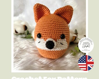 Little Cute Fox Pattern, Crochet Fox Pattern, Amigurumi Fox Pattern, Crochet Animal Pattern