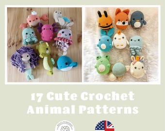 Crochet Animal Pattern Bundle, Under the Sea Crochet Pattern Bundle