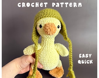 No Sew Goose Crochet Pattern PDF | Amigurumi Bird Pattern
