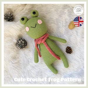Beginner Amigurumi Frog Pattern PDF, Amigurumi Frog Crochet Pattern, Digital Instant Download