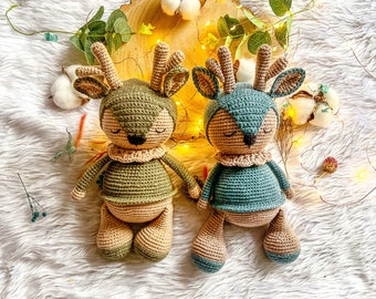 Deer Crochet Pattern | Amigurumi Deer Tutorial | Stuffed Animals  Pattern | Deer Toy Pattern