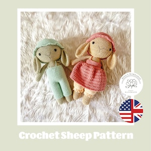 Low Sew Amigurumi Crochet Pattern, Cute Amigurumi Sheep Crochet Pattern, Crochet Sheep PDF File