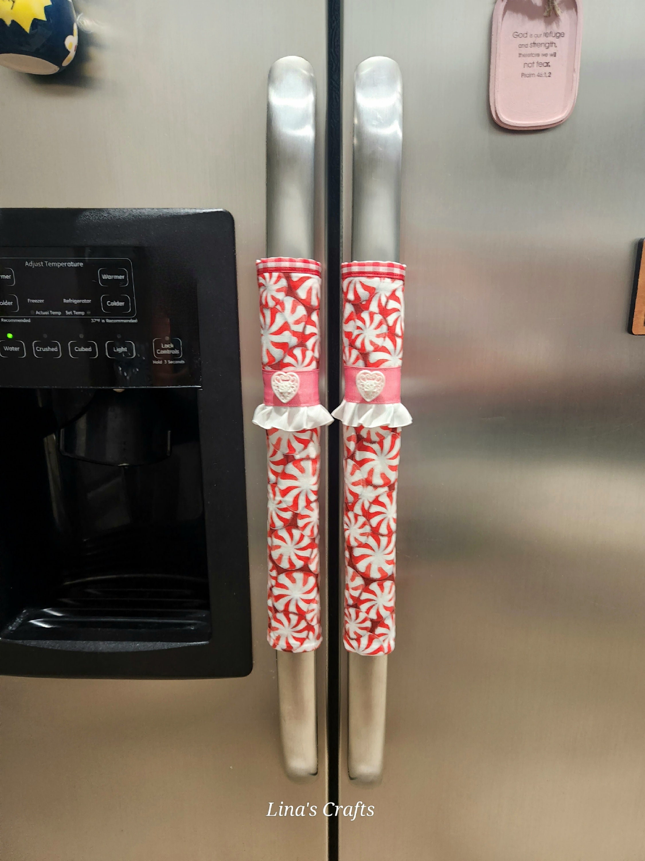 White - Handmade Cotton Fridge Handle Cover 11 main image 1