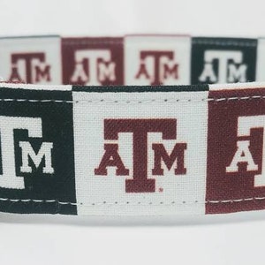 Collare per cani Texas A&M Block University, collare per cani Aggies, collare per cani Aggies Martingale, collare per cani Texas, set collare e guinzaglio per cani, regalo per cani