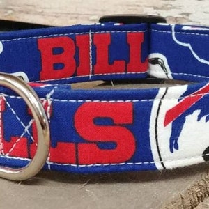 Buffalo Bills dog collar, Buffalo Bills Martingale dog collar, Buffalo Bills dog collar and leash, dog gifts Buffalo Sabres, Buffalo Bill
