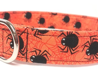 Halloween dog collar, Halloween spiders dog collar, Halloween Martingale collar, Halloween dog collar, Halloween dog collar, Halloween gifts