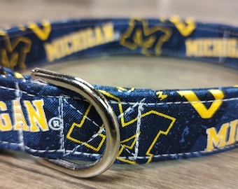 University of Michigan dog collar, Michigan wolverines Dog collar