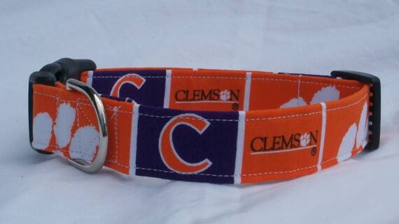Clemson tigers dog collar hot sale