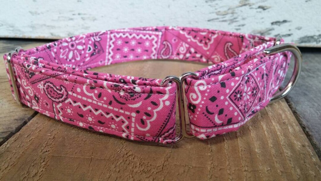 Pink Bandana Dog Collar, Bandana Dog Collar, Western Dog Collar