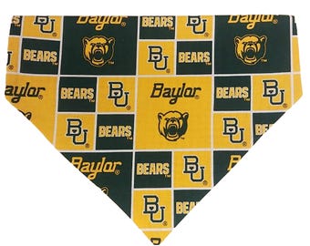 Baylor University Bears dog bandana SLIP ON