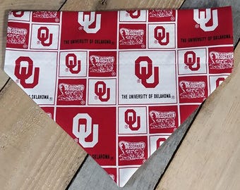 University of Oklahoma Sooners SLIP ON dog bandana